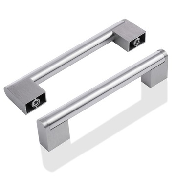 UCHWYT DO MEBLI MEBLOWY KLASYCZNY SZCZOTKOWANY INOX 155/ 128 MM TMY UR-M128