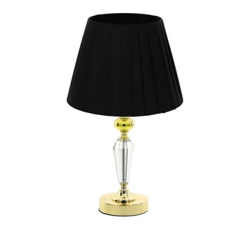 ZŁOTA LAMPA LAMPKA STOŁOWA NOCNA GLAMOUR H=44cm