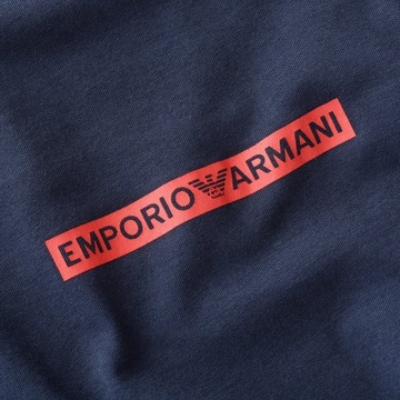 Emporio Armani t-shirt koszulka męska granatowa crew-neck M