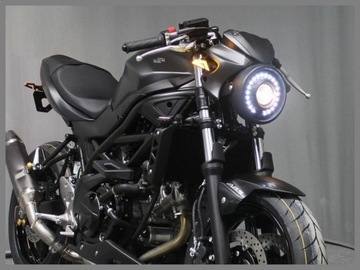 СВЕТОДИОДНЫЕ ПЕРЕДНИЕ ФАРЫ ОДОБРЕНИЕ ЦИКЛОПА E6 E4 CHOPER CUSTOM E-MARK