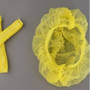 200 ПК устранимых не сплетенных шляп, устранимого желтого цвета + апельсина крышки сети волос