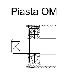Ремкомплект, ролик гладкий, диаметр 60,3мм, 3в1