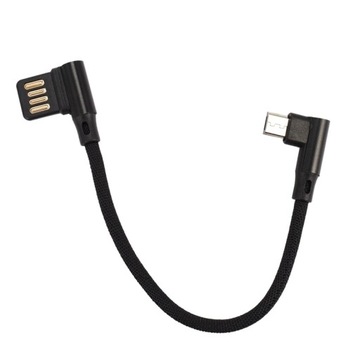 15Cm micro-usb 5Pin kątowy do lewego prawego kąta 90 stopni Usb 2.0 podwójn
