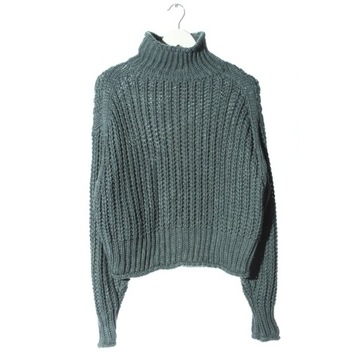 H&M Sweter z golfem Rozm. EU 36 niebieski