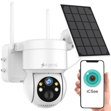 KAMERA SOLARNA ZEWNĘTRZNA OBROTOWA IP WIFI 4M
