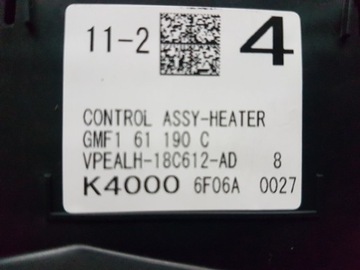 MAZDA 6 13-18 PANEL KLIMATIZACE SEDADLA GMF161190C