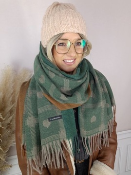 ТЁПЛЫЙ БОЛЬШОЙ ШАРФ С БАХОЙ CASHMERE TOUCH шарф шаль НОВЫЙ ЦВЕТ