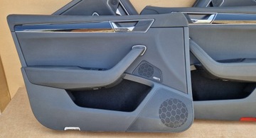 БОКОВИНЫ SKODA SUPERB III COMBI CANTON КОЖАНЫЕ СВЕТОДИОДНЫЕ ЖАЛЮЗИ КАК НОВЫЕ