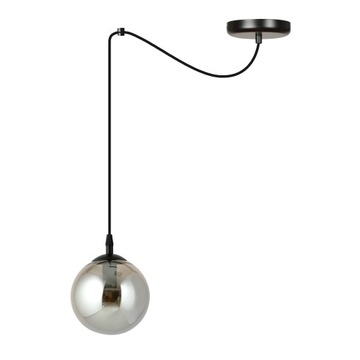 DESIGNERSKA LAMPA WISZĄCA NOWOCZESNA PAJĄK SZKLANE KLOSZE