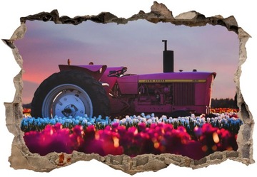 Наклейки на стену детские 3D Тракторы тракторы 130х90