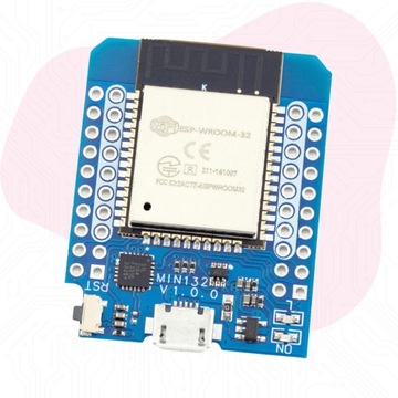 Модуль Wemos D1 Mini с ESP32 Arduino WiFi BLE 4.2 Bluetooth + goldpin