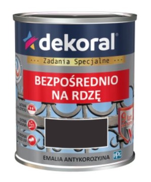 DEKORAL EMALIA ANTYKOROZYJNA brązowy półmat 0,65L