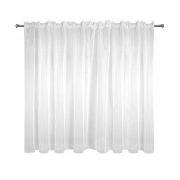 Штора 300х160 Люси белая, в сборе с люверсами Еврофирана