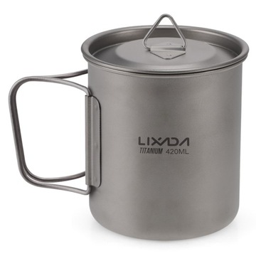 Lixada Ultralight Tytanowy Kubek Odkryty