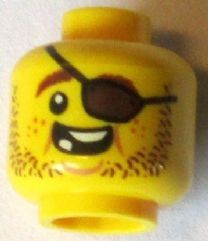 LEGO głowa pirat kapitan kucharz pi164 3626cpb1331