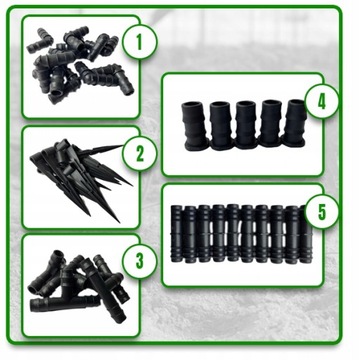 ЛИНИЯ КАПЕЛЬНОГО орошения 100М, НАБОР 90 ЭЛЕМЕНТОВ