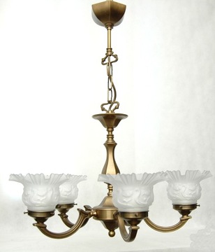 Żyrandol mosiężny,lampa wisząca mosiężna