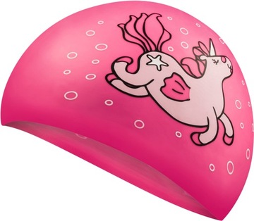Czepek pływacki silikonowy dla dzieci jednorożec AQUA SPEED Kiddie Unicorn