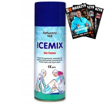 ICEMIX SZTUCZNY LÓD ZAMRAŻACZ W SPRAYU NA URAZY I KONTUZJE 400 ml