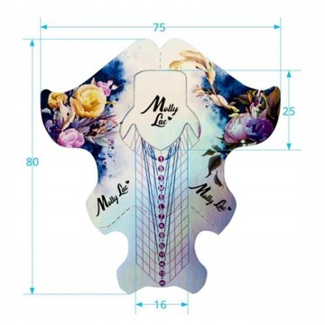 Салон TEMPLATES формирует 500 цветов остроконечных ногтей.