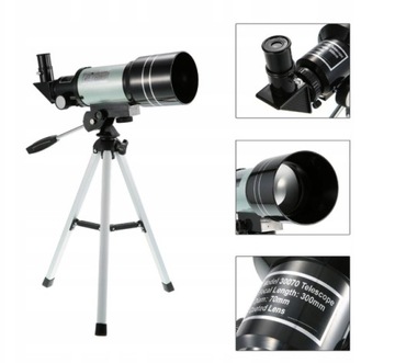 SOLIDNY TELESKOP ZE STATYWEM ASTRONOMICZNY ZESTAW