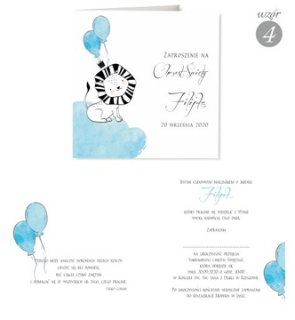 Zaproszenie na Chrzest Święty - Elegant