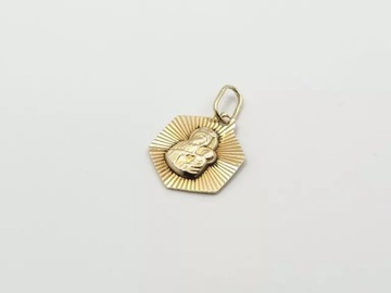 ZŁOTA ZAWIESZKA MEDALIK - 585 14K 0,84G