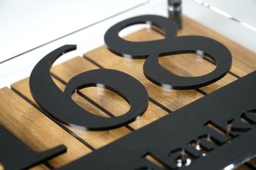 Адресная табличка с номером дома для 3D дома