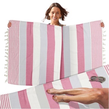 Ręcznik 100x180 Kąpielowy na Plażę Peri Hamam 25