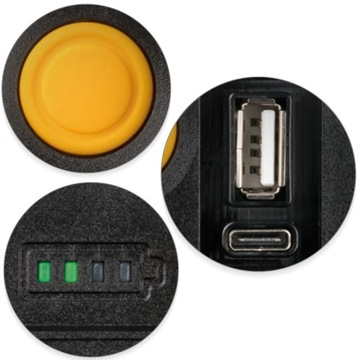 Светодиодная лампа для фар, аккумуляторная батарея USB Powerbank, 3 уровня мощности