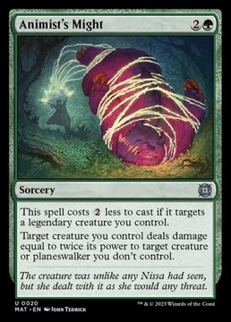 MTG MAT #20 Animist's Might Foil