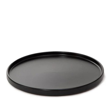 Talerz ceramiczny FAMELIO obiadowy czarny 28 cm