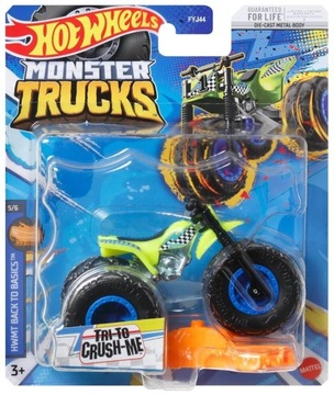 Auto TRI TO CRUSH-ME Quad Samochodzik Monster Trucks Autko Hot Wheels