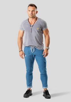 Spodnie jeansowe Casual Niebieskie Tres Amigos [M] Tres Amigos Wear