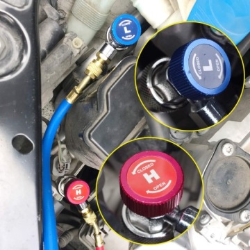 2 РЕГУЛИРУЕМЫХ БЫСТРОРАЗЪЕМНЫХ РАЗЪЕМА AC R134A ДЛЯ АВТОМОБИЛЬНОГО АДАПТЕРА КОНДИЦИОНЕРА ВОЗДУХА