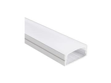 Profil do LED z anodowanego aluminium 1-metrowy z kloszem i akcesoriami