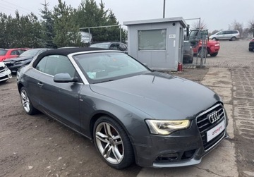 Audi A5 8T Cabrio Facelifting 2.0 TDI 177KM 2015 Audi A5 Cabrio 2.0 TDI 177KM 2015r S LINE automat navi bixenon czarna skora