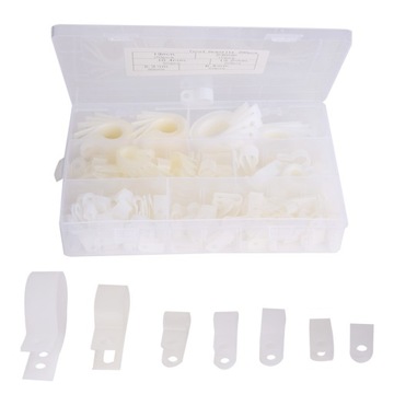 200 шт. пластиковый нейлоновый кабельный зажим