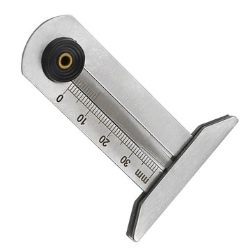 Измеритель глубины протектора автомобильных шин из нержавеющей стали, мм