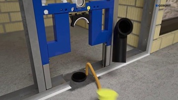 Скрытая рамка Geberit Duofix для унитаза Sigma 8 см