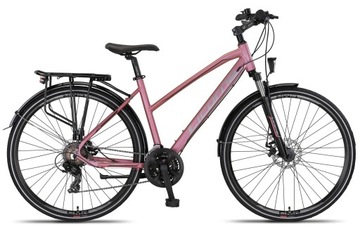 НЕМЕЦКИЙ ТРЕККИНГ-ВЕЛОСИПЕД ТУРИСТИЧЕСКИЙ ALU LADIES PINK