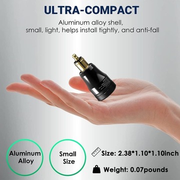 Адаптер PD 3.0 USB C для мотоцикла BMW DIN Hella EU