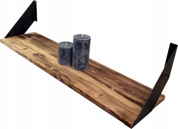 PÓŁKA ŚCIENNA WISZĄCA METALOWA LOFT NA ŚCIANĘ 80cm