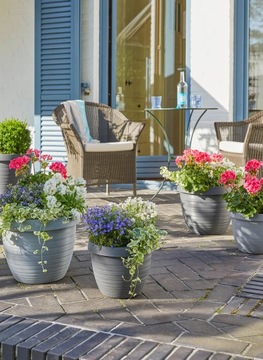 Диаметр садового горшка Шойрих 34 см темно-серый