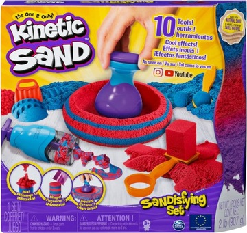 KINETIC SAND ZESTAW PIASEK KINETYCZNY +10 NARZĘDZI