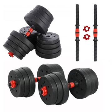 Hantle 2x15kg bitumiczne regulowane kompozytowe zestaw 30kg GRYFY TALERZE