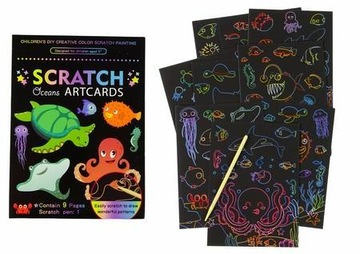 ZDRAPYWANKA KOLOROWANKA ŚWIAT OCEANU, LEANTOYS
