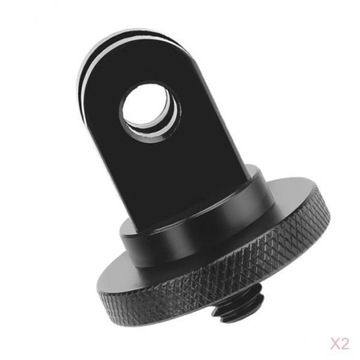 2-częściowy adapter do montażu na statywie aluminiowy 1/4 cala do aparatu H