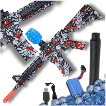 PISTOLET KULKI ŻELOWE WODNE KARABIN AUTOMAT M16 DUŻY ELEKTRYK ZESTAW ORBEEZ