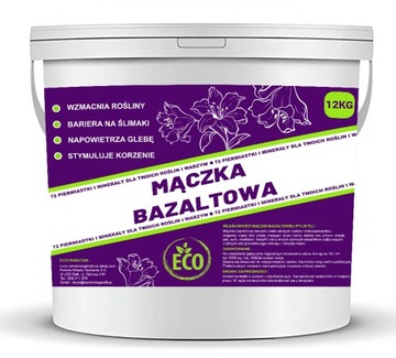 MĄCZKA BAZALTOWA Nawóz 72 Pierwiastki i Minerały Wiosenny do Warzyw 12KG